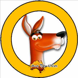 Kangaroo Stickers (Sheet of 12)
